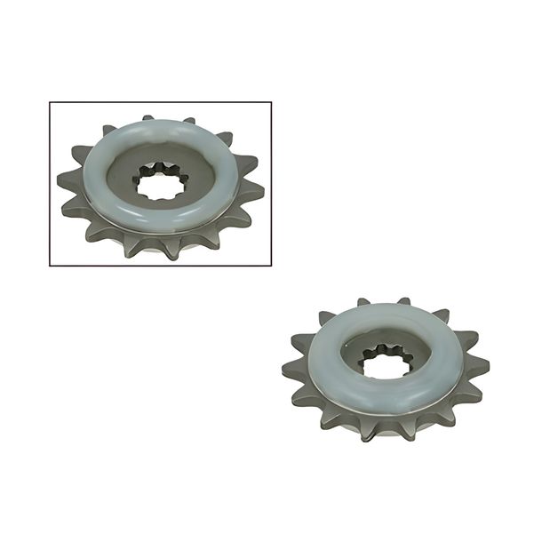 Pignon + caoutchouc qualité A 14 dents pour Puch Maxi