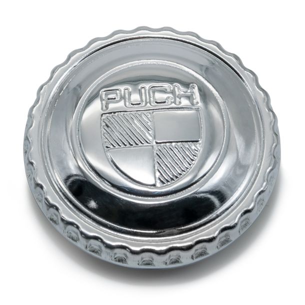 Tankdeckel 40mm mit Logo " Puch " für Puch Maxi