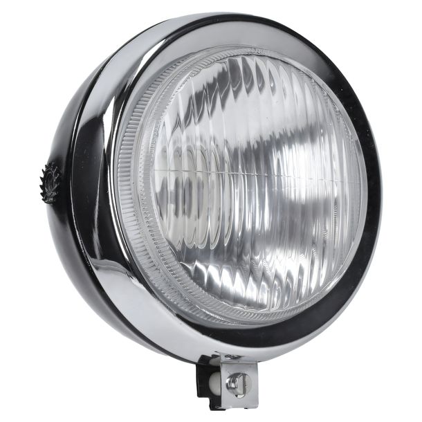 Farò DMP anteriore, rotondo Ø 131,5mm, nero lucido per Puch Maxi (Ciclomotore)