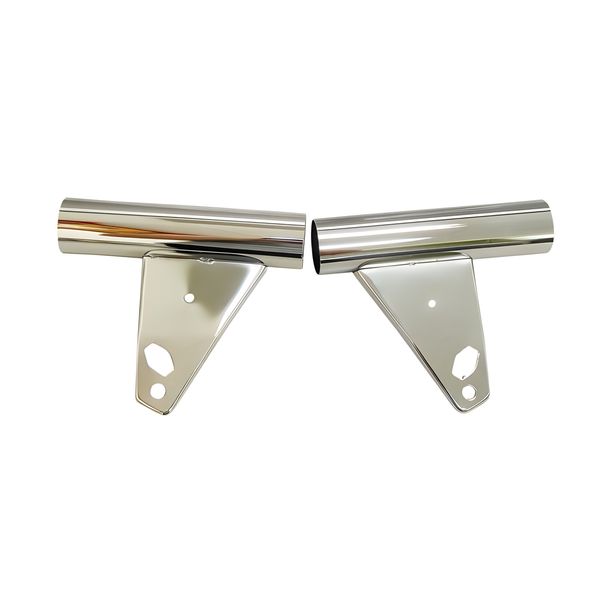 Juego de soporte de faro delantero para Zündapp 529/530 cromado