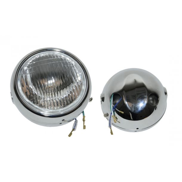 Scheinwerfer vorne rund kpl. FS1 chrom
