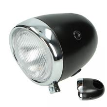 Scheinwerfer vorne rund 130mm schwarz für Puch Maxi oltimer/Modell