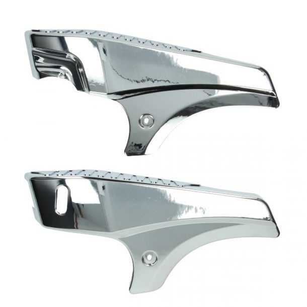 Satz Seitenteile A35 chrom