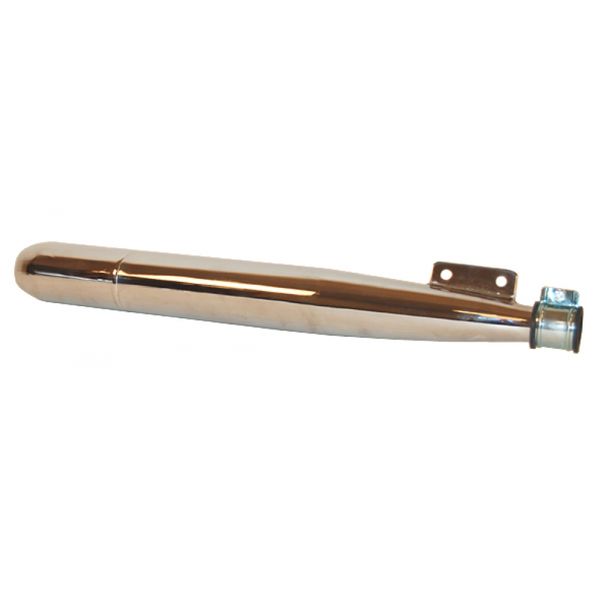 Pot d'échappement 60mm chrome pour MV50/Puch