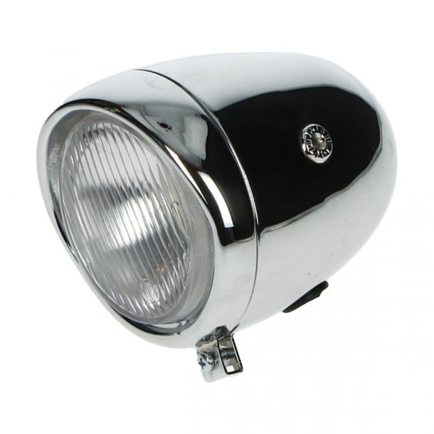 Faro anteriore rotondo oltimer/modello 130mm cromo per Puch