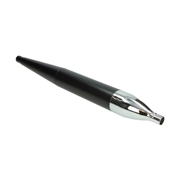 Exhaust Cigar Single Universal 28mm black/chrome