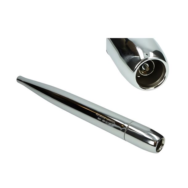 Echappement 5V 32mm, chrome pour Sachs
