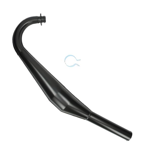 Exhaust compl. M90, expansion black for Sachs