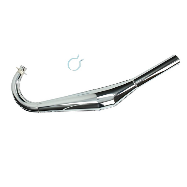 Échappement compl. expansion M90, chrome pour Sachs