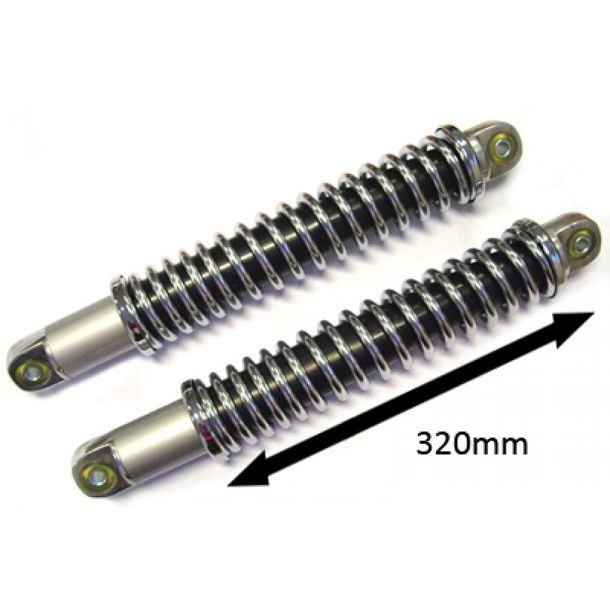 Stoßdämpfer Satz offen mod529/530/mod517 320mm chrom