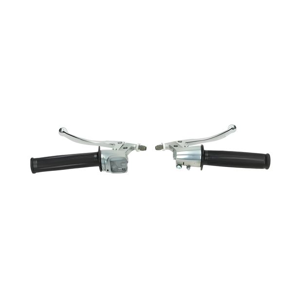 Griffe Satz Armatur mit Griffen und Hebel Modell Torpedo für 22mm Lenker passend für Kreidler