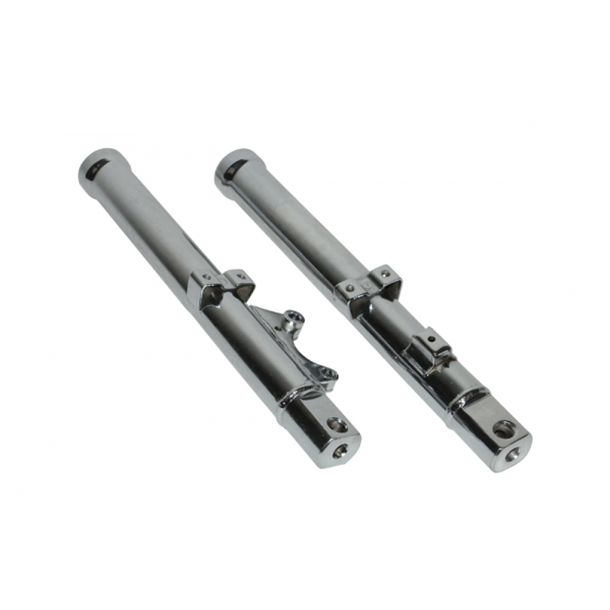 Tubi cavalletto forcella inferiore sinistra e destra, cromati per Zündapp KS 529/530