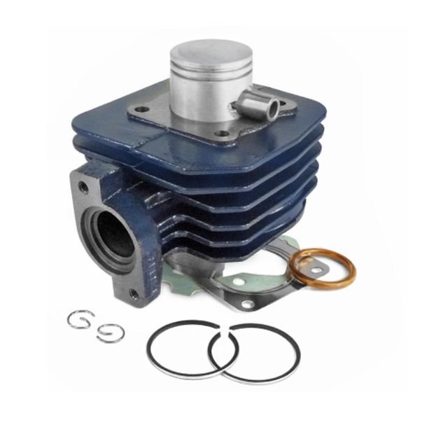 Complete cilinderkit Carenzi Sport 50cc grijs gietijzer voor Peugeot Ludix One/Trend/Sanke/Classic/Vivacity 2T vanaf 2008/Kisbee 2T