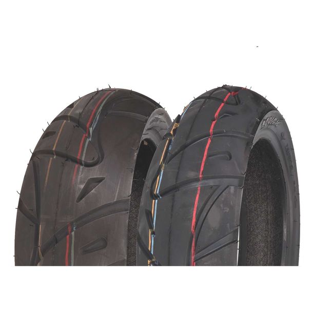 Set di pneumatici Quick Q007 130/60-13 53P TL e Q007 140/60-13 57P TL