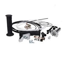 Gasgriff Set Kurzhub Chrom - universal