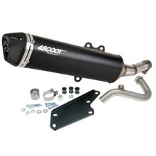 Escape de escape Tecnigas 4SCOOT Evo edición negra con homologación para Yamaha X-Max 125