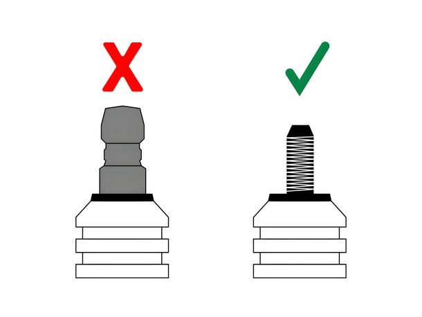 Connecteur bougie NGK LB01F noir 14mm M4 90°, 8330 – Bild 7