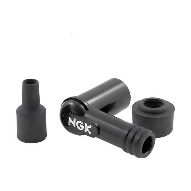 Connecteur bougie NGK LB01F noir 14mm M4 90°, 8330 – Bild 1