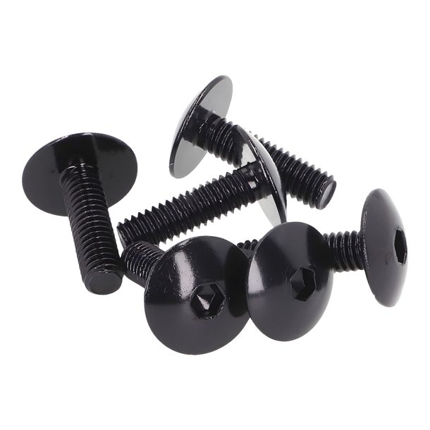 Schraubensatz 6 Stück Verkleidung schwarz - M6x20