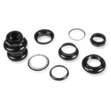 Lenkkopflager Satz Steuersatz V Bike H831SWBK Lenker Lager Set mit Gewinde Kugellager und Mutter, schwarz