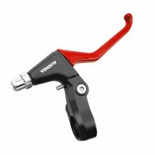 Leva freno rossa corta a 2 dita Alhonga in alluminio per biciclette