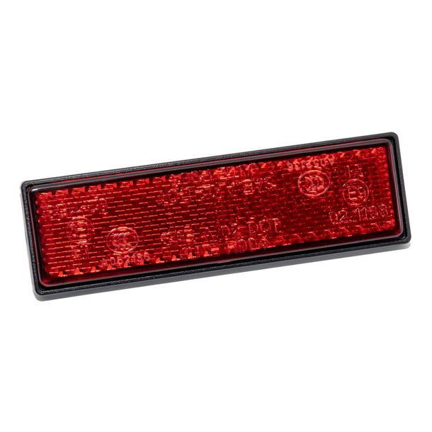 Reflektor viereckig hinten rot