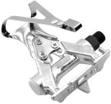 Fahrradpedalen Pedal Paar V Bike HTI-A67TS Gürtelschlaufen Aluminium 2 Stück für Fahrräder