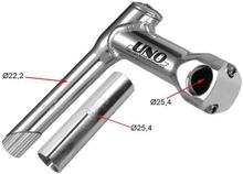 Potencia manillar Uno Kalloy AL-6025+BH-001 MTB aluminio 6061 T6 22,2 x 120 mm