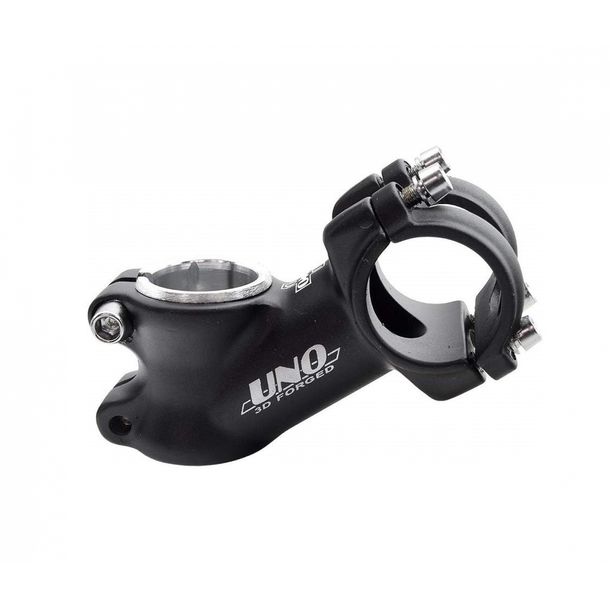 Power Handlebar V Bike AS-021 Attacco manubrio UNO 3D FORGIATO Alluminio 70 mm 35° 31,8 mm Nero per biciclette da 25,4 mm