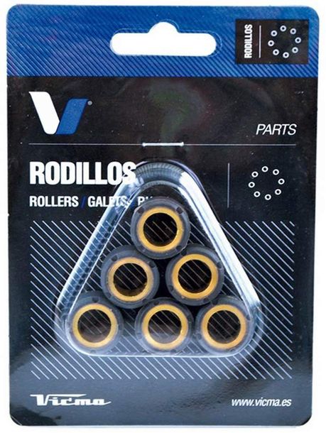Variateur poids Tecnium Jeu de galets variateur 18x14mm, 13,0g, 6 pièces