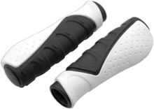 Poignées de guidon Velo VLG-709AD3-Blanc+BK Poignées ergonomiques en gel Noir Blanc 130 mm pour vélo