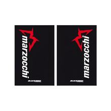 Vork decor kit Blackbird Racing stickers met Marzocchi logo, zwart, 2 stuks
