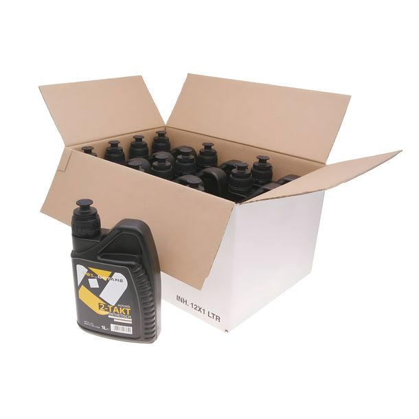 Olio per miscelazione 2 tempi 101 ottano, semisintetico, 12 x 1 litro
