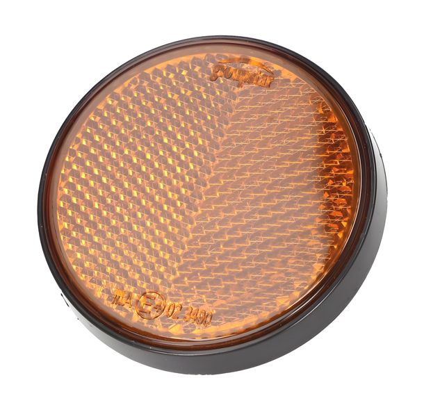 Reflector round 55mm orange screwable