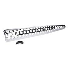 Uitlaatkap hitteschild 85x695 mm, chroom voor Simson S51 Enduro-uitlaat
