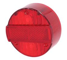Lentille de feu arrière rond pour Simson Schwalbe KR51/2, S50, S51, S53, S70, S83, SR50, SR80, MZ ETZ 125, 150, 250