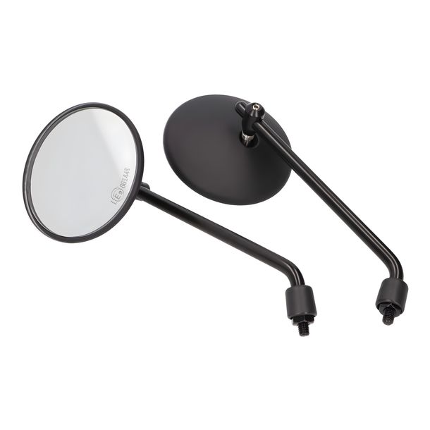 Specchio Set M8 nero tondo Alluminio 220mm