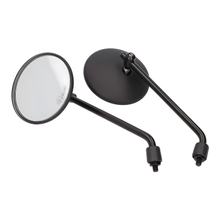 Specchio Set M8 nero tondo Alluminio 220mm