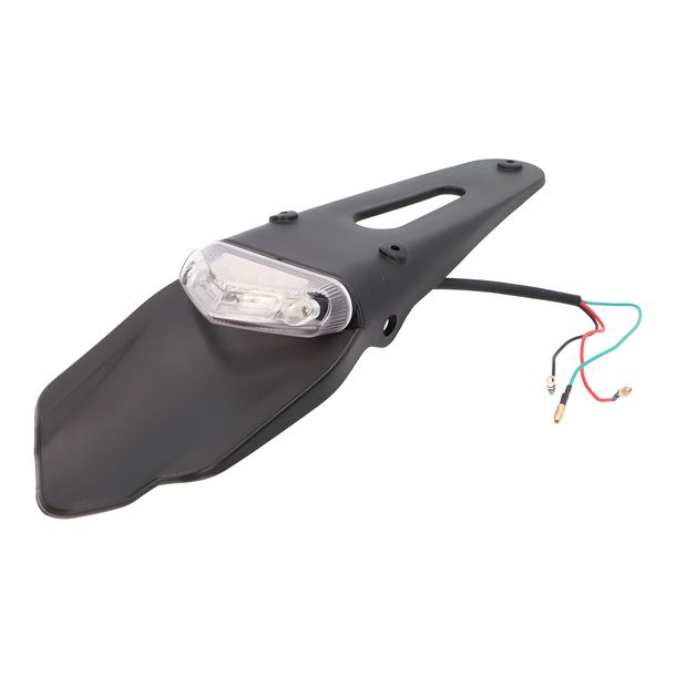 Kennzeichenträger mit Rücklicht LED weiß für Supermotard, Enduro