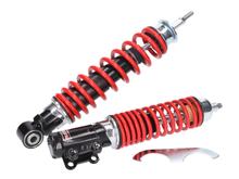 Kit suspensión/juego amortiguadores Carbone Sport negro/rojo para Vespa ET4, LX, LXV 125-150cc