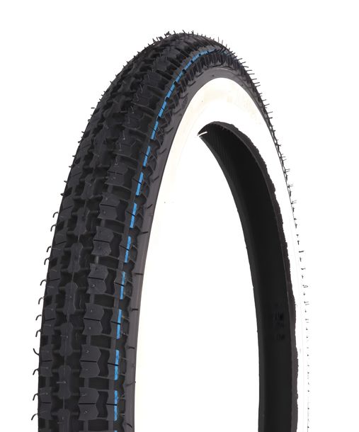 Pneumatico Kenda K252 whitewall 2.25-17 33L TT, 4PR