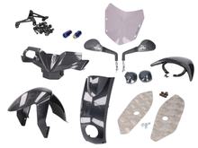 Kit carenatura OEM Carbon Look per Peugeot Ludix Blaster, Snake