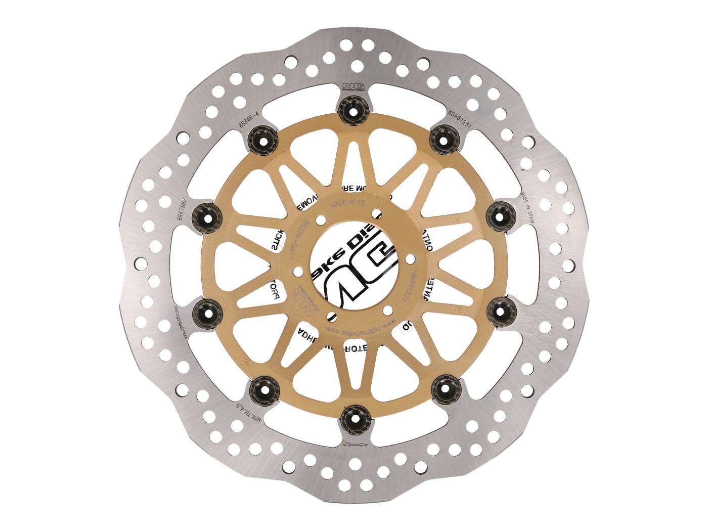 Brake disc NG Wavy floating for Honda CB1000, VFR 750 in front