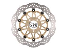 Disco de freio NG Wavy flutuante para Suzuki GS500 E, DR, GSF Bandit, GSX, RF 900 dianteiro