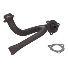 Coletor de Escape preto com tubo Staurohr e restritor para Aprilia SX, RX, Derbi Senda, Gilera RCR, SMT