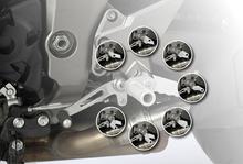Kit giunto LSL regolabile S03 con ABE anteriore/posteriore in argento per Suzuki GSF N S Bandit 400 - 1200 ccm Anno 1986 - 2005
