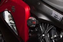 Montagekit LSL Crash Pad® silber für Suzuki GSX-S GSX S 1000 ccm Bj. 2015 - 2019