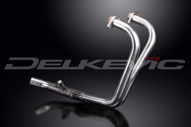 DELKEVIC Krümmer Edelstahl gebürstet für Honda CBF 500, 04-09