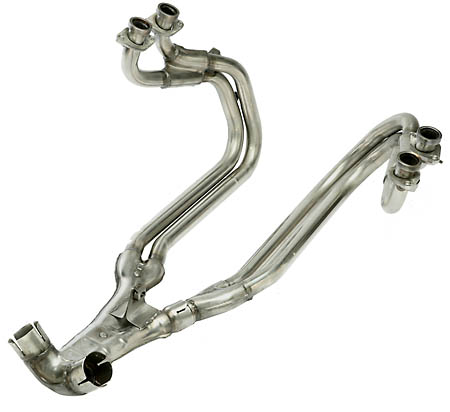 DELKEVIC Krümmer Edelstahl gebürstet für Honda ST 1100, 90-01