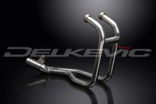 DELKEVIC Krümmer Edelstahl gebürstet für Kawasaki ER 5, 96-07